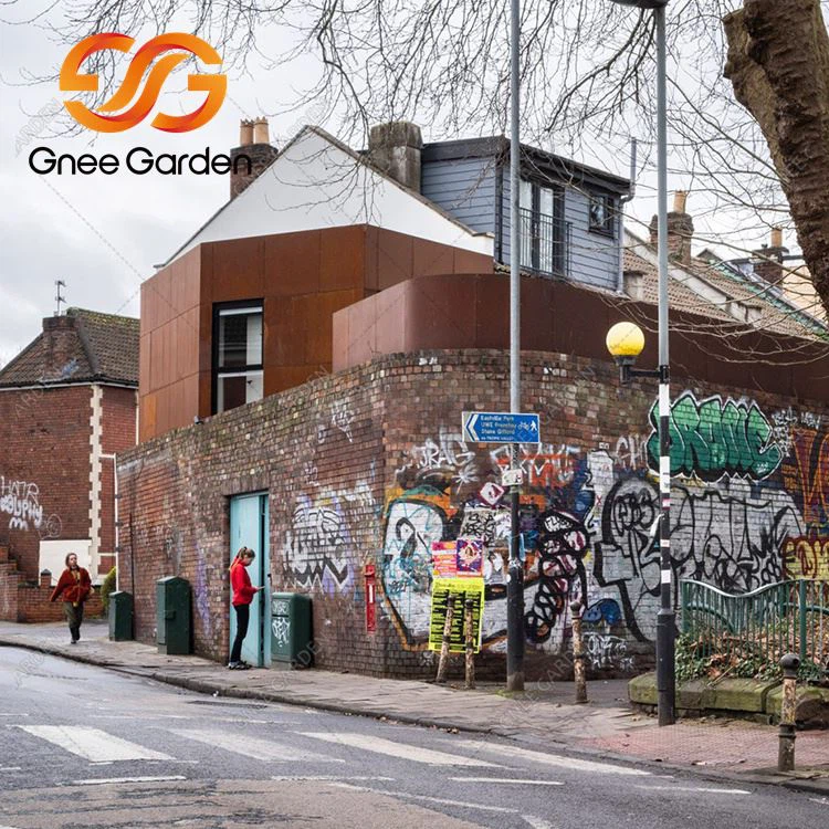 Vonkajšie obloženie z Corten Steel