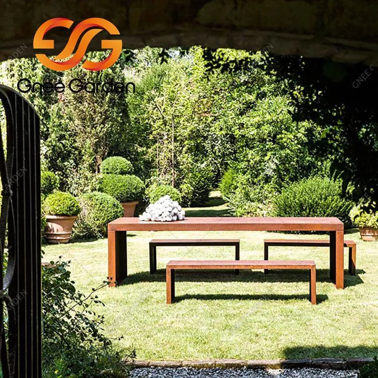 Oceľový mestský nábytok odolný voči poveternostným vplyvom