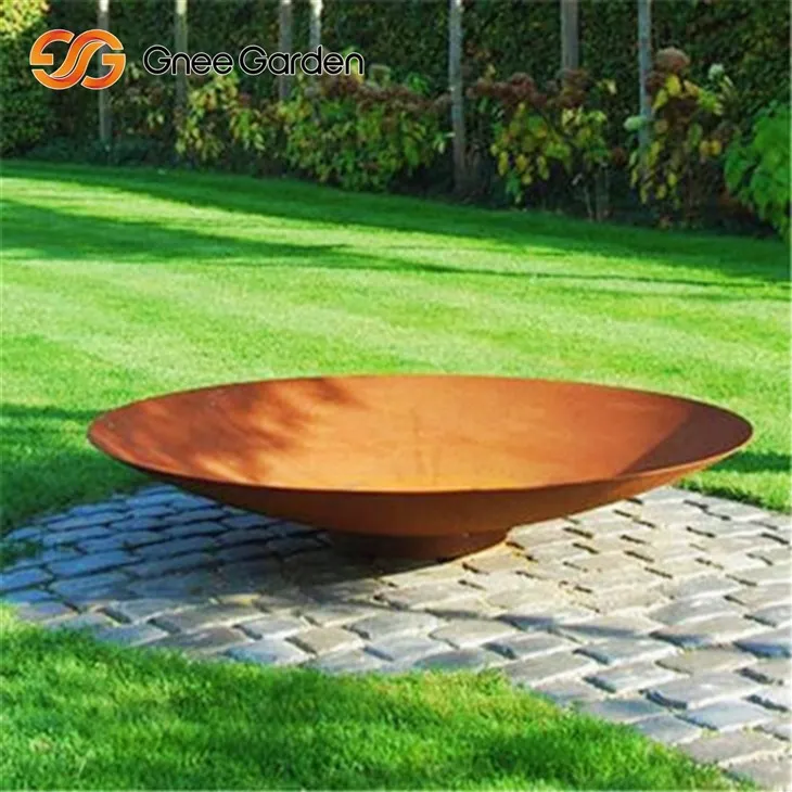 Corten Industrial Pit Grill Funkcia Dual