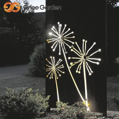 Corten Steel Outdoor Contry Screen s púpavavým vzorom