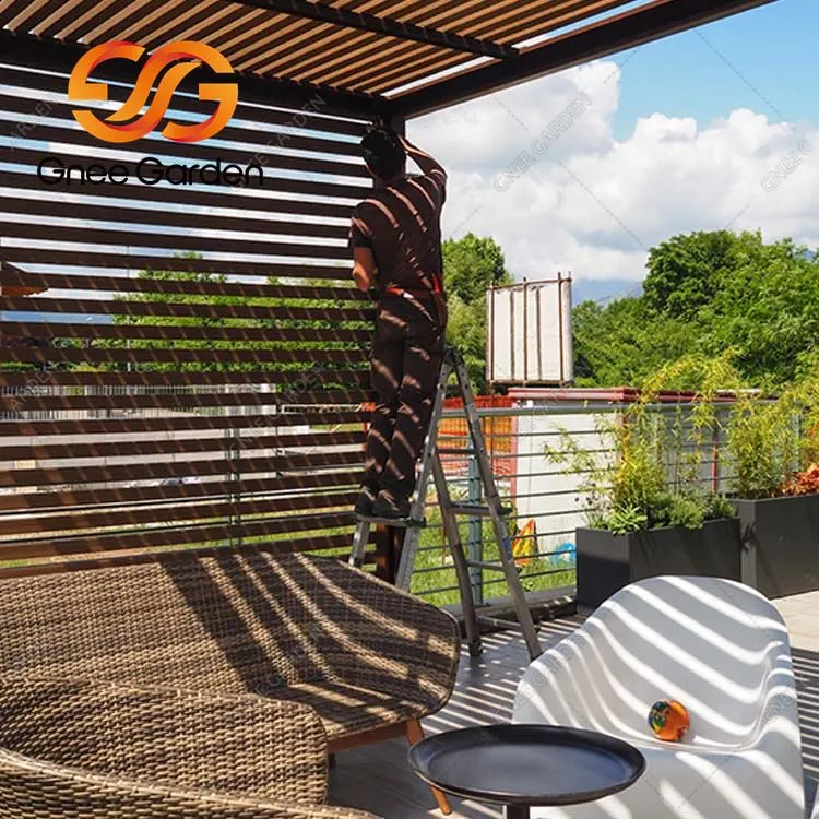 Vysokokvalitná vonkajšia pergola z Corten Steel