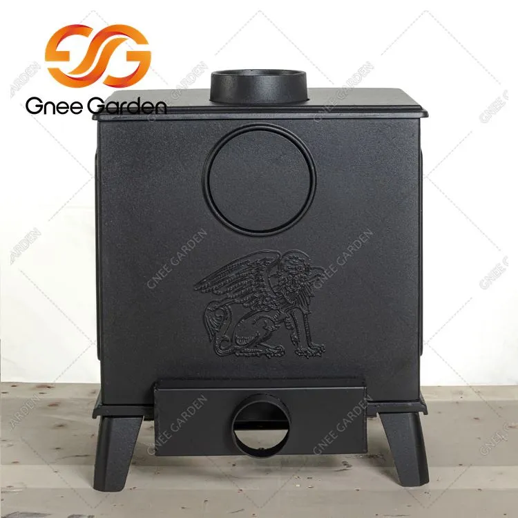 Vnútorné a vonkajšie liatinové krby na spaľovanie dreva