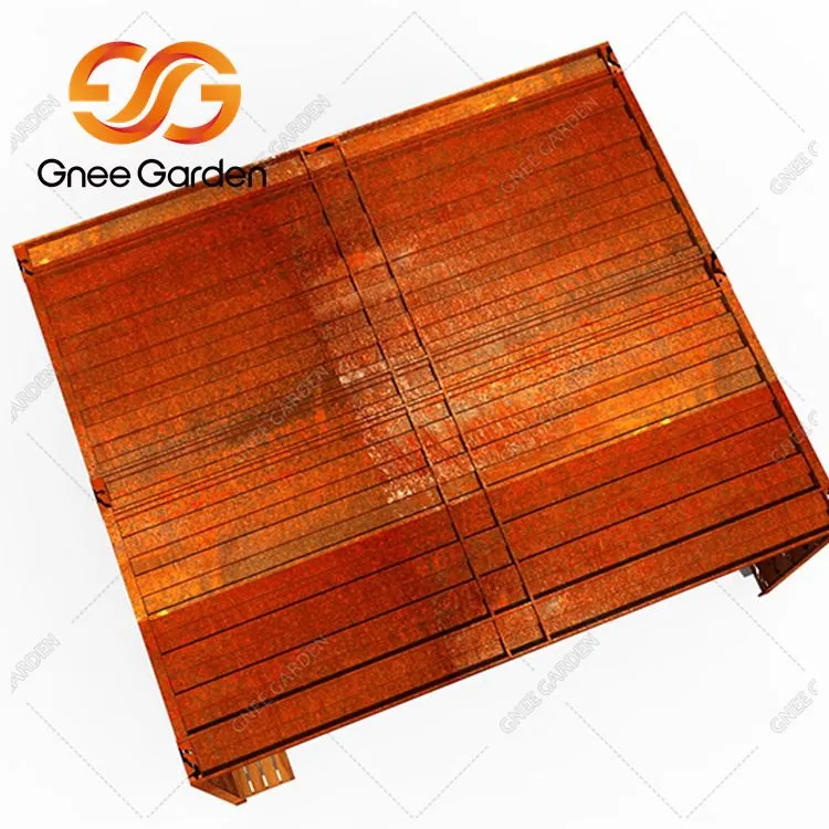 Moderná kovová záhradná pergola