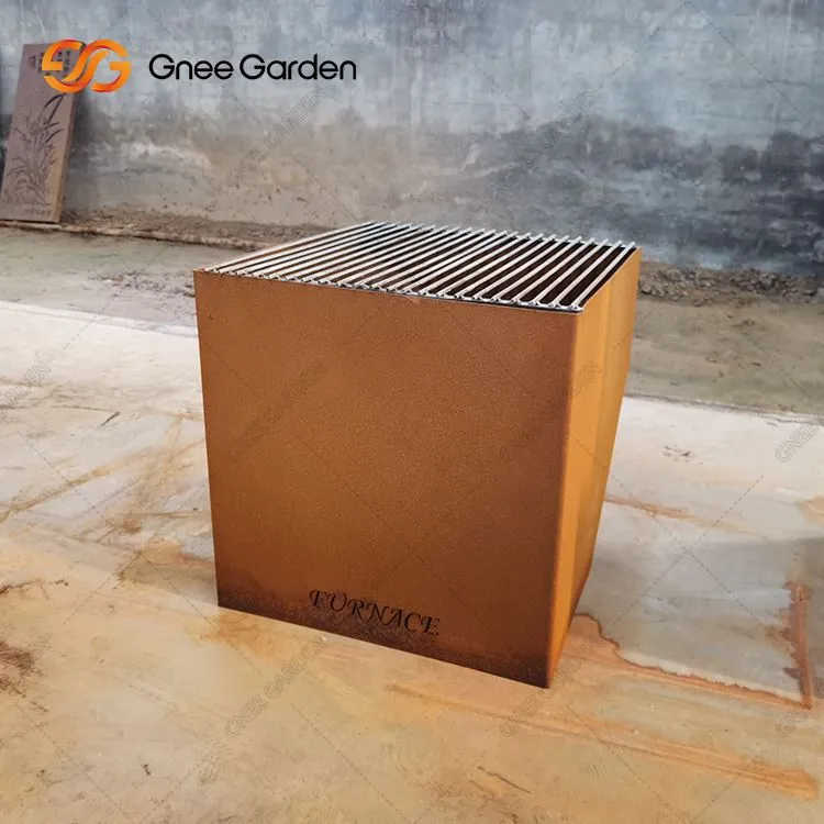 Vonkajšie ohnisko na spaľovanie dreva Corten Steel