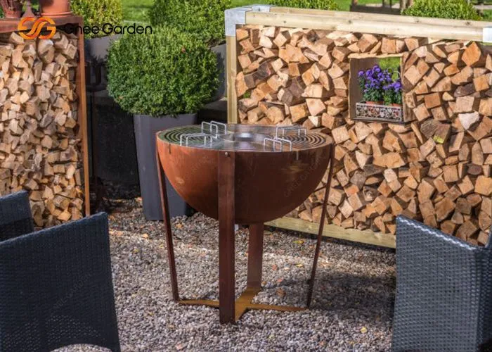 Vonkajší gril na drevo